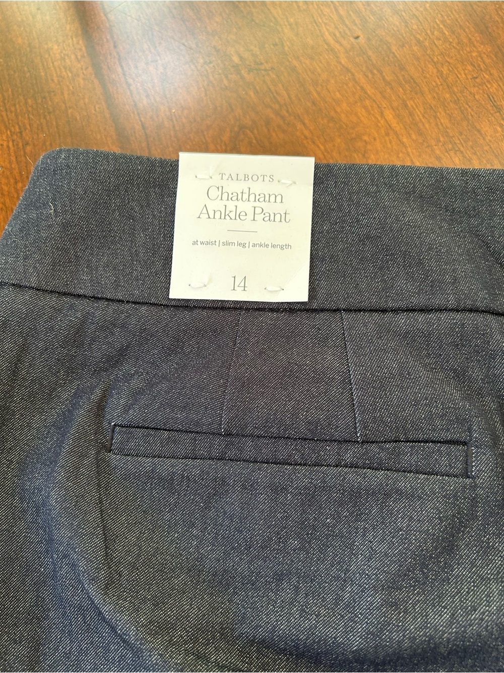 Talbots Chatham Ankle Pant in Charcoal Gray